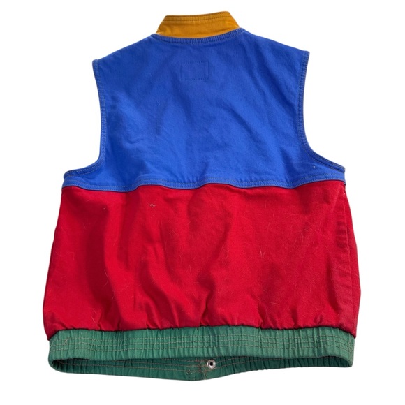 GUESS x J BALVIN Colorblocked Denim Vest vintage small - Picture 6 of 8